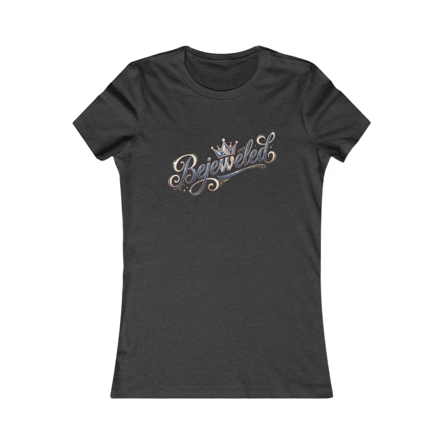 "Bejeweled" Rhinestone Script Tee