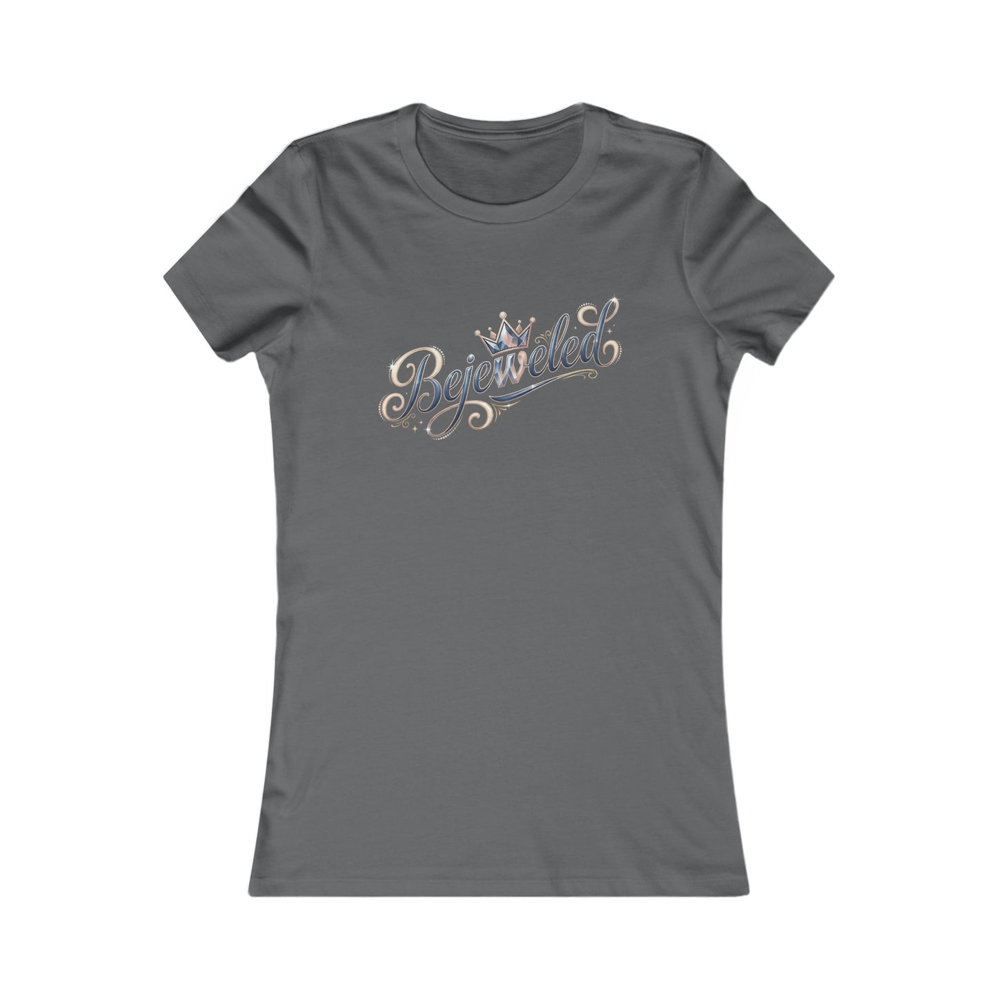 "Bejeweled" Rhinestone Script Tee