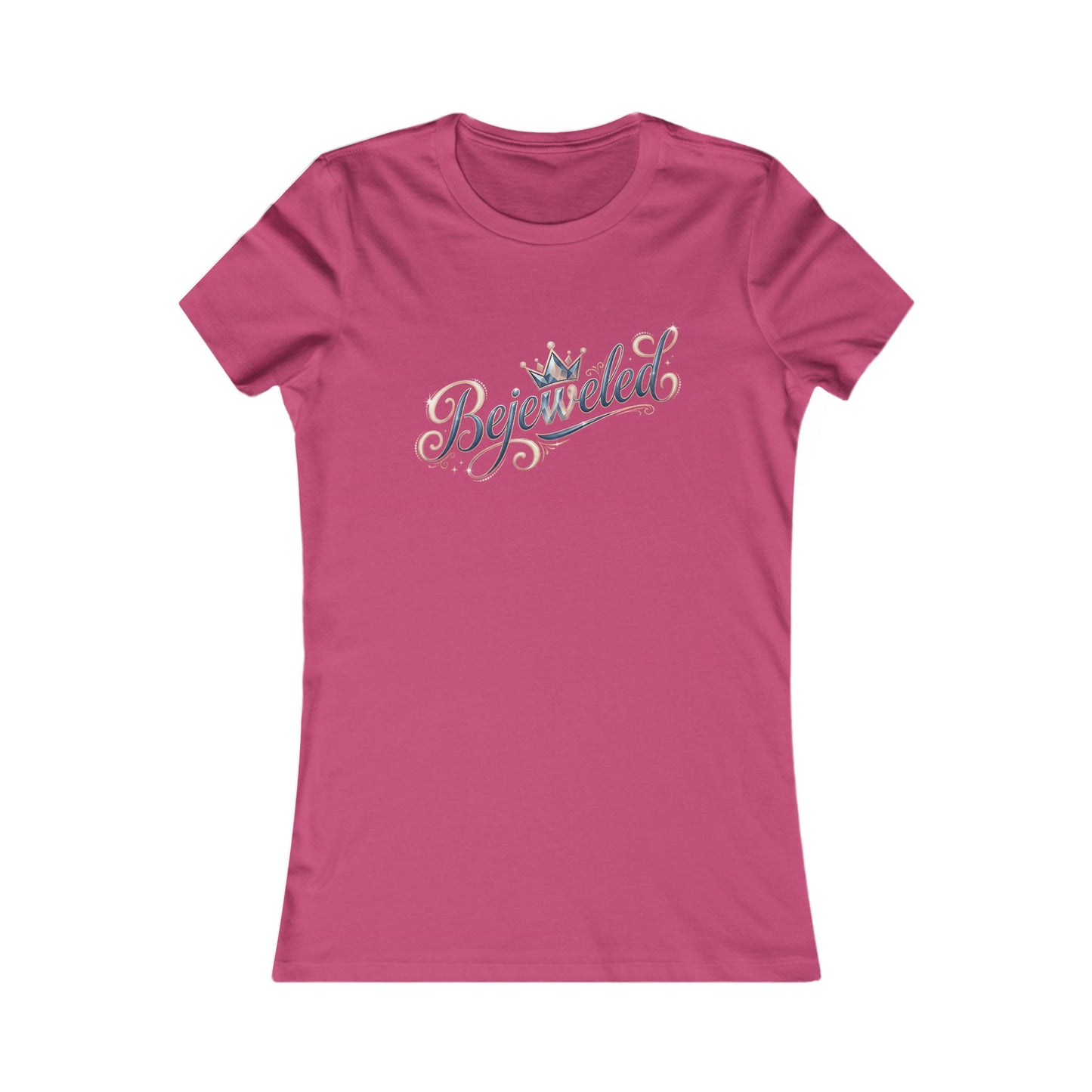 "Bejeweled" Rhinestone Script Tee