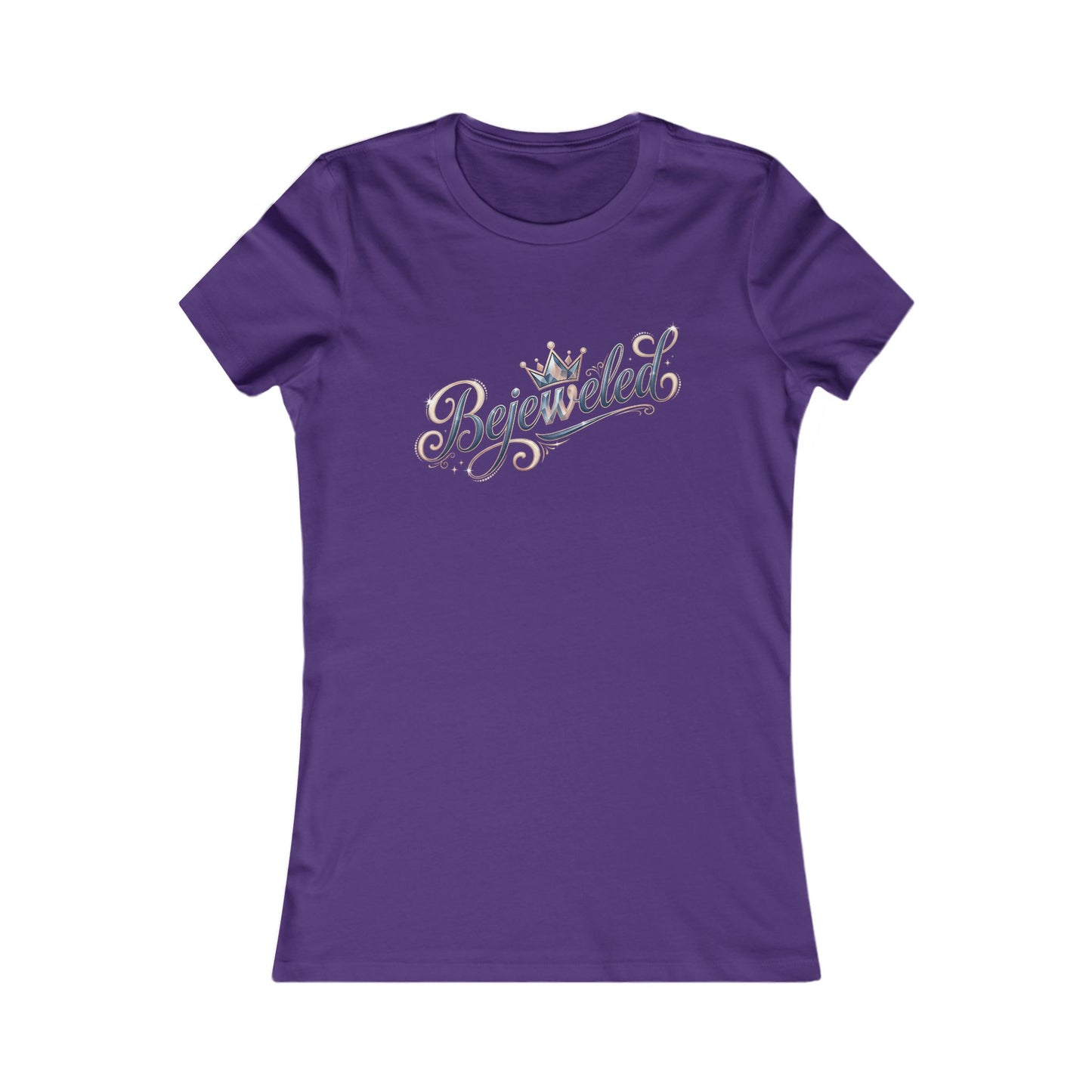 "Bejeweled" Rhinestone Script Tee