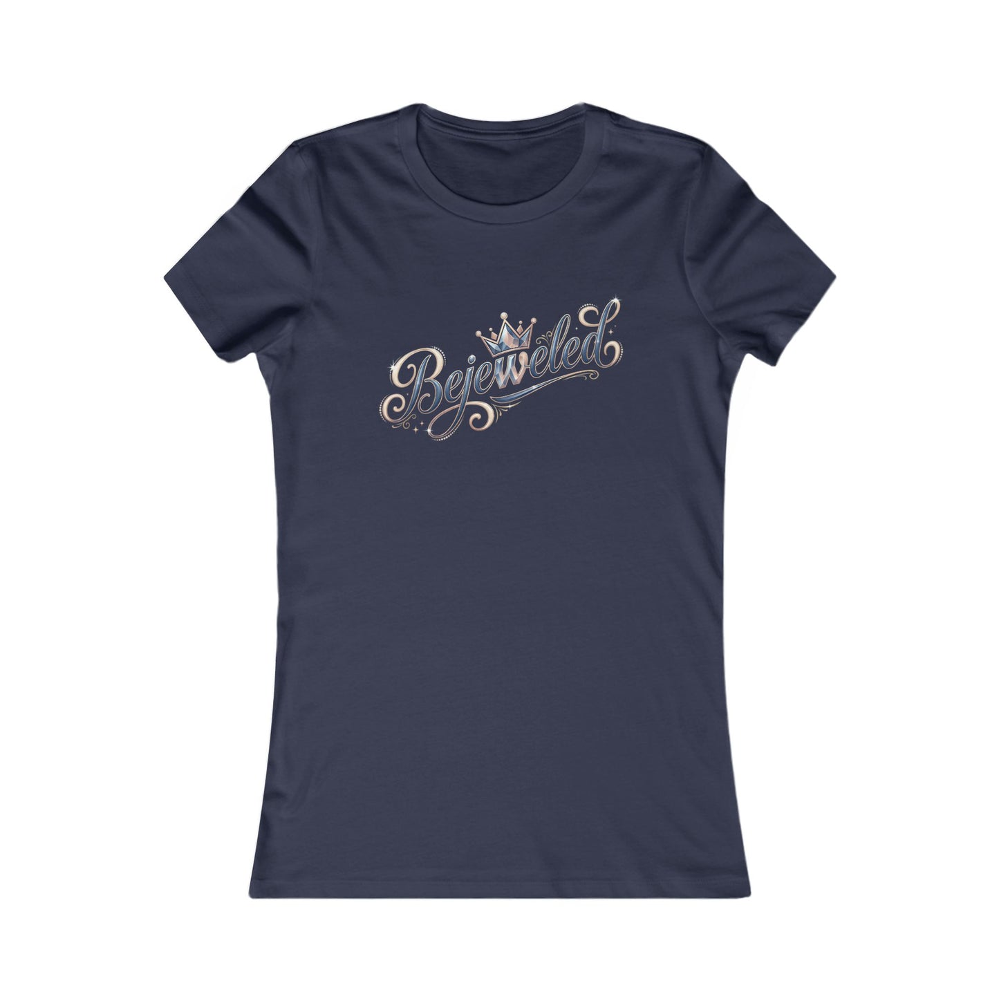 "Bejeweled" Rhinestone Script Tee