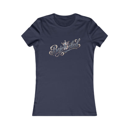"Bejeweled" Rhinestone Script Tee